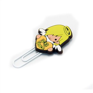 Nýjung 3D PVC Anime Figurine PVC pappírsklemmur