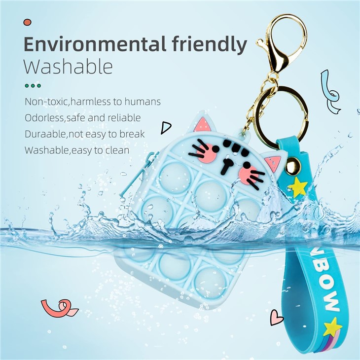 Silicone Coin Purse Keychain